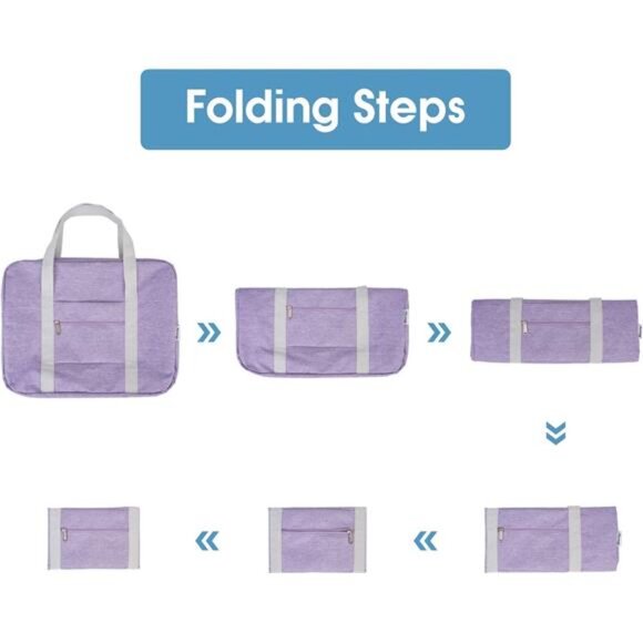 For Spirit Airlines Personal Item Bag 18x14x8 Foldable Travel Duffel Bag Tote - Picture 6 of 7